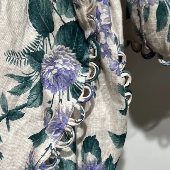 Zimmermann Exclusive Mytheresa – Cassia floral linen crop top - Picture 6 of 12